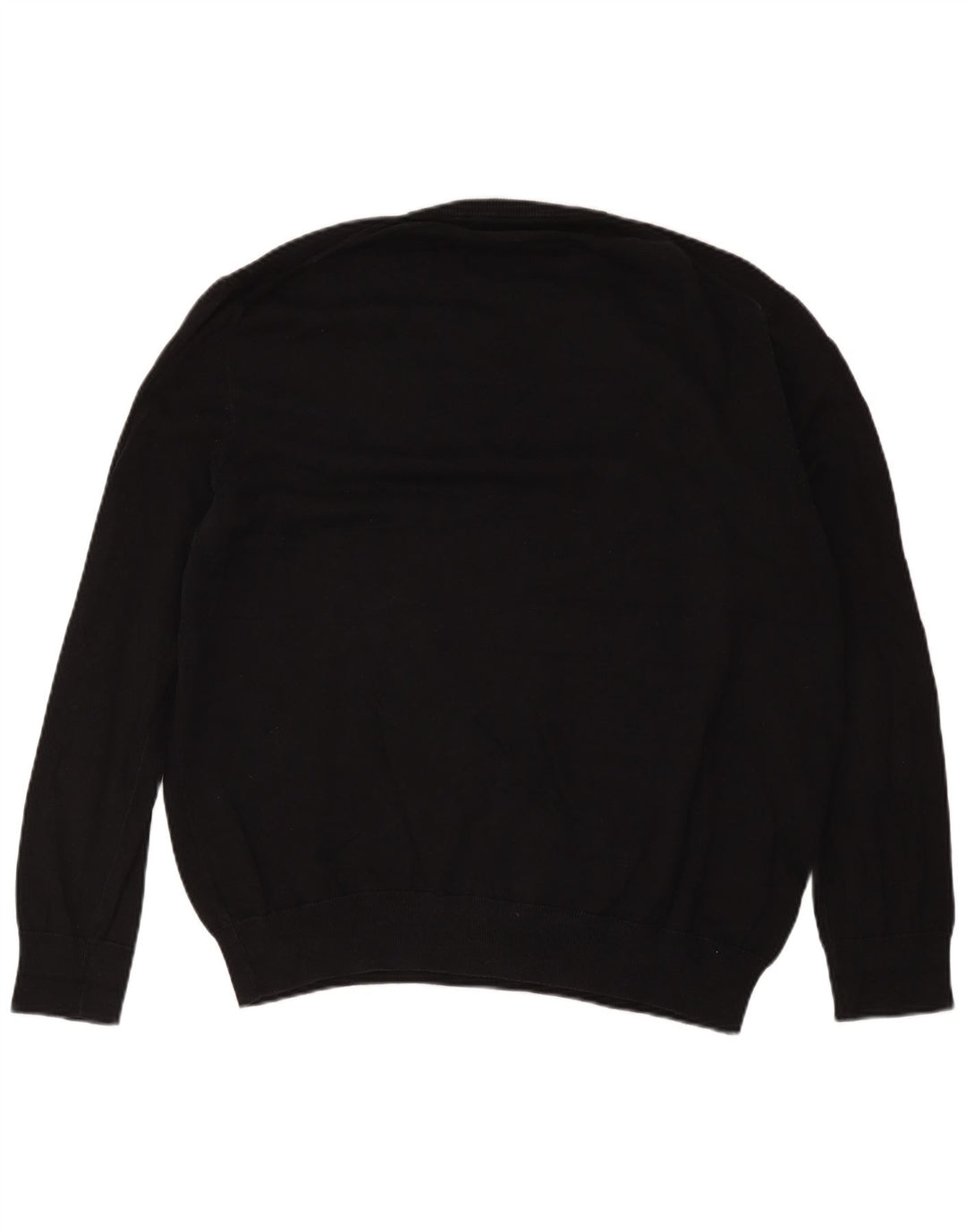 Marks & Spencer Herren-Pullover mit V-Ausschnitt, 2XL, schwarze Baumwolle