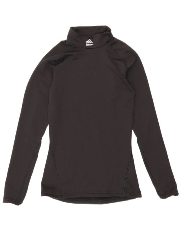 Adidas Damen Climawarm Top Langarm UK 4 XS Schwarz Nylon