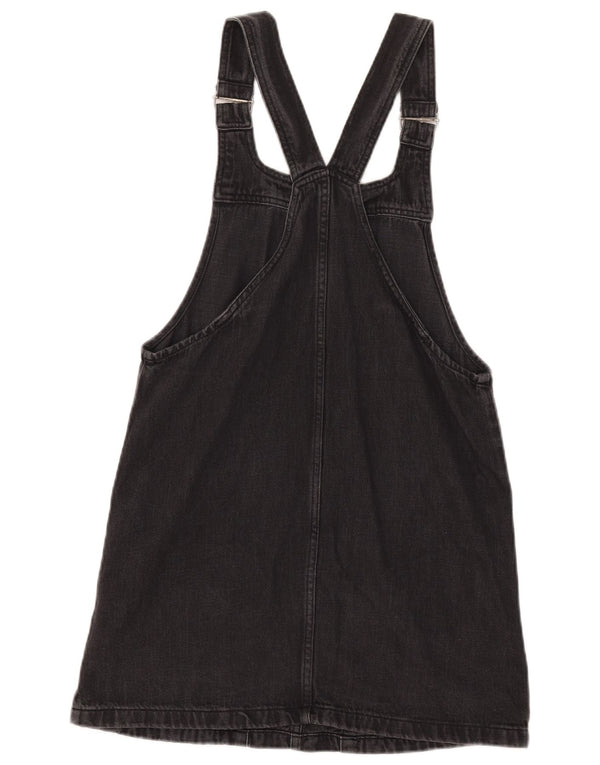 Topshop Ärmelloses Latzkleid für Damen, UK 10, Größe S, Schwarz, Baumwolle