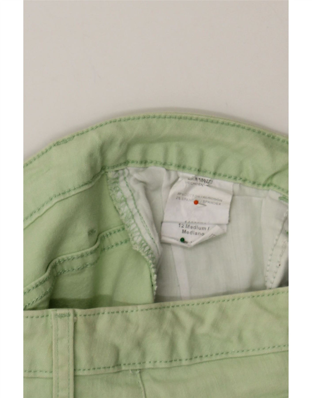 LEE Womens Denim Shorts US 12 Large W32 Green Cotton Vintage Lee and Second-Hand Lee from Messina Hembry 
