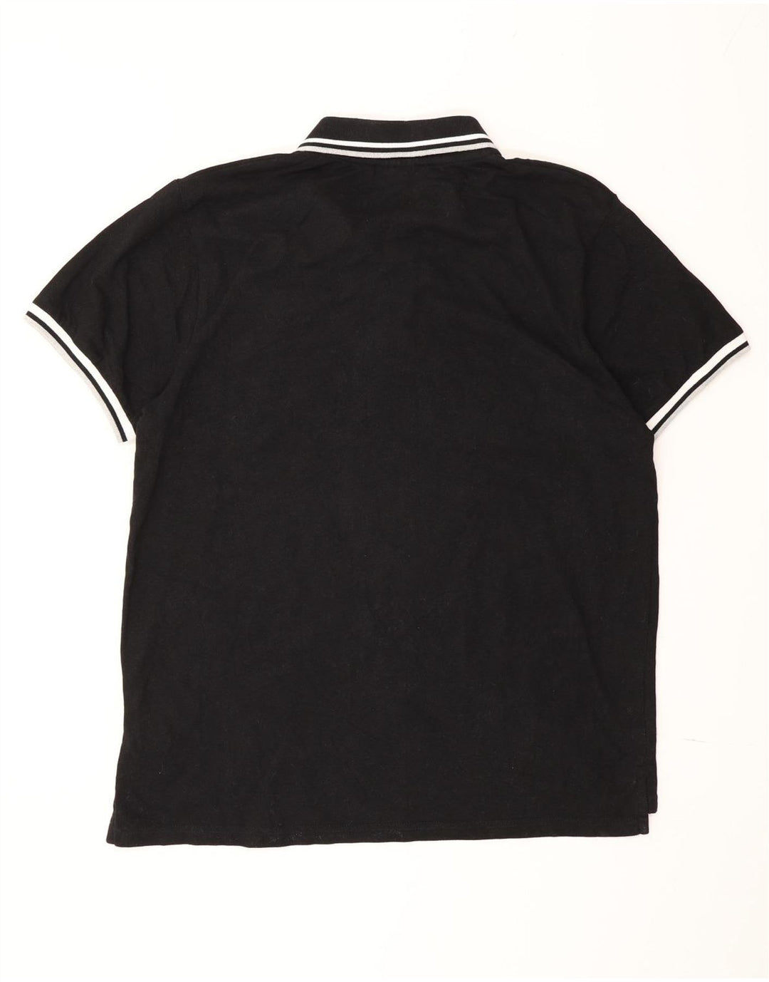 Fila Herren Poloshirt XL schwarz gestreift aus Baumwolle