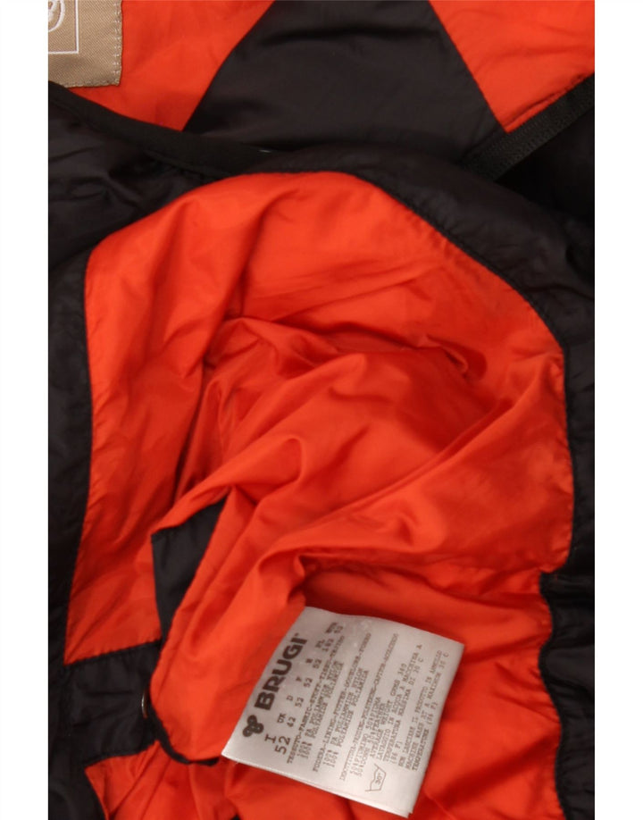 Brugi Herren Wattierte Jacke UK 42 XL Schwarz Polyamid