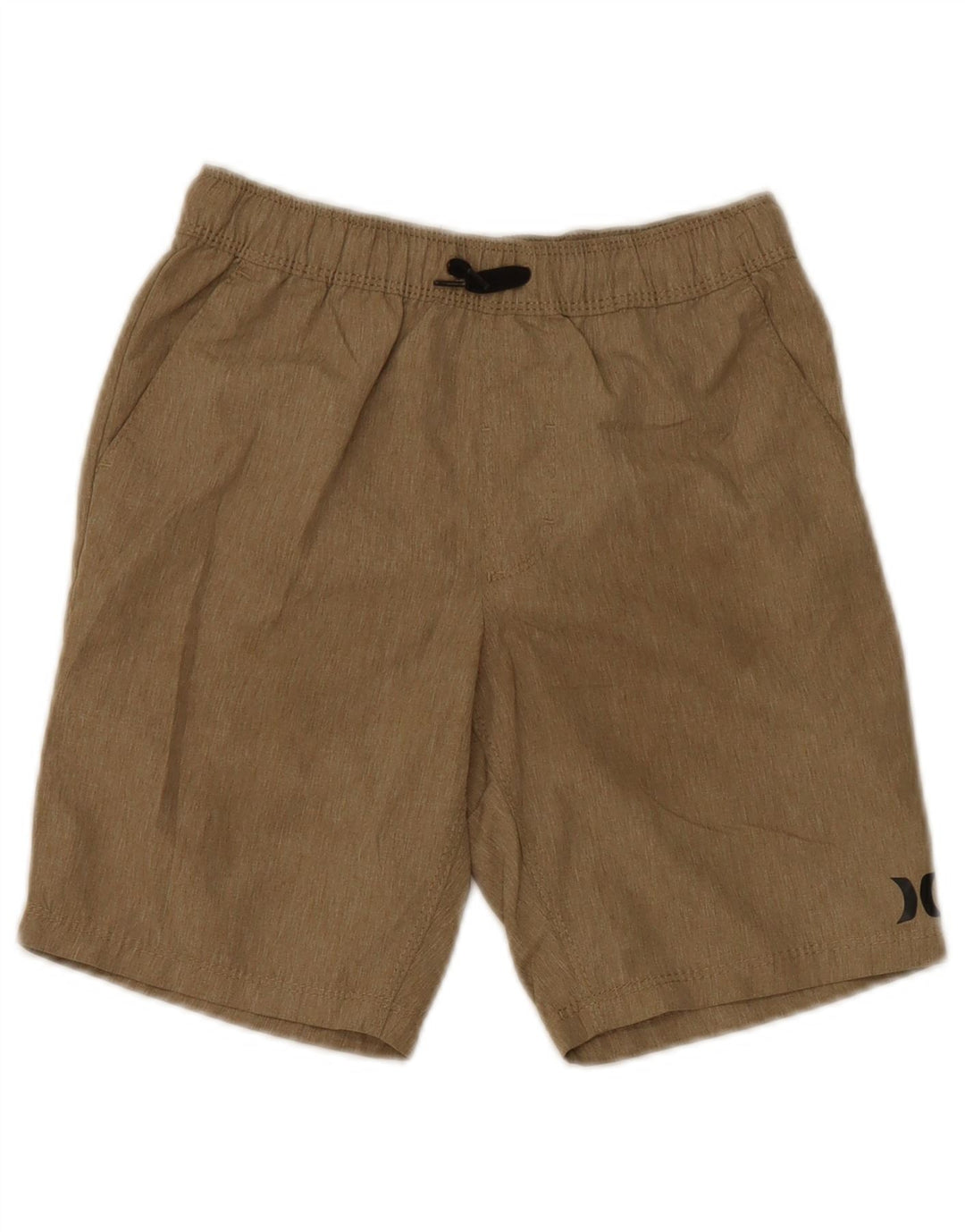 Hurley Sportshorts für Jungen, 8–9 Jahre, Größe S, braunes Polyester