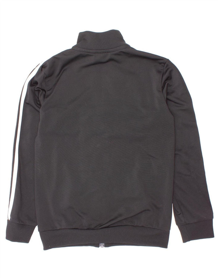 Adidas Jungen-Trainingsanzug-Top-Jacke, 7–8 Jahre, schwarzes Colourblock-Polyester