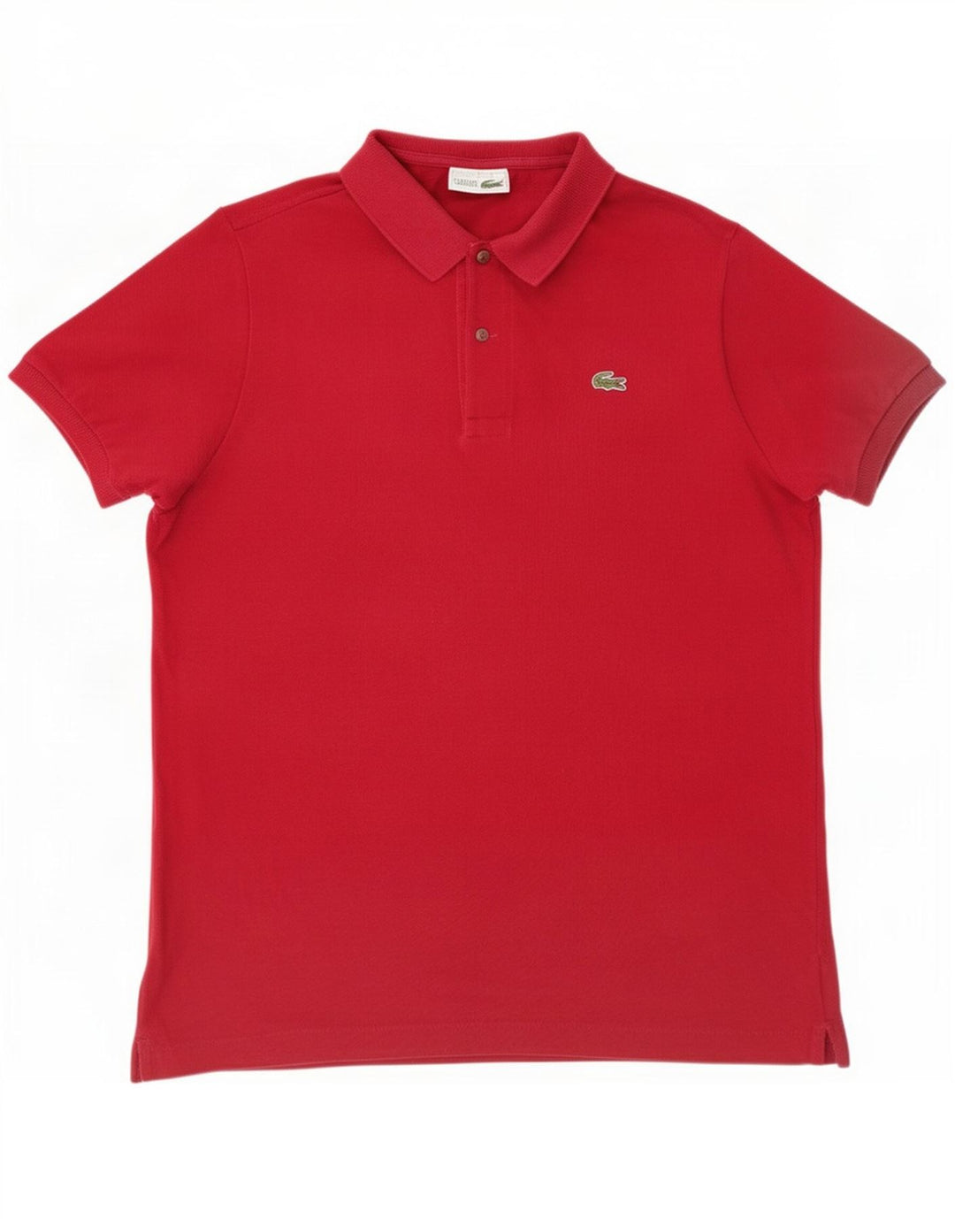 Lacoste Herren-Poloshirt, Größe 5, große rote Baumwolle