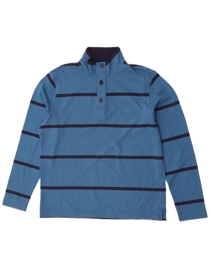 Marks & Spencer Herren-Sweatshirt „Blue Harbor“, groß, blau gestreift