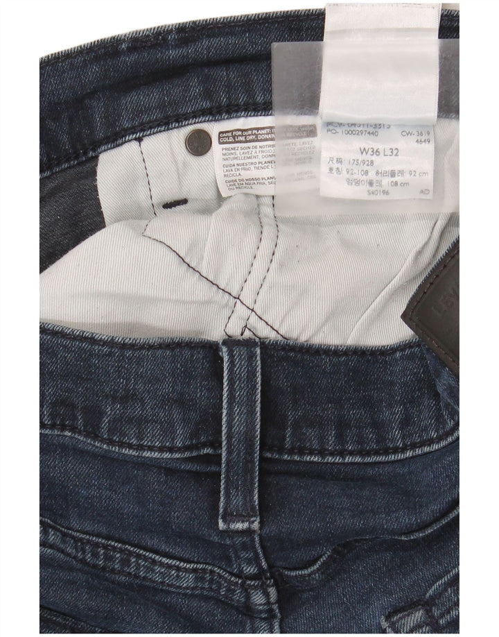 Levi's Herren Slim Jeans W36 L32 Blaue Baumwolle