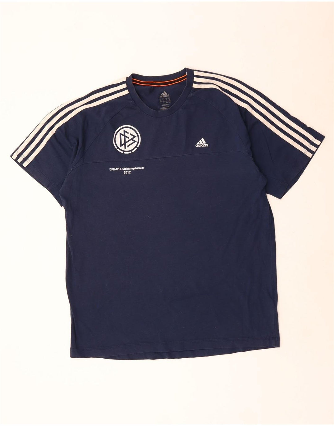 Adidas Herren Climalite Graphic T-Shirt Top XL Marineblau Polyester