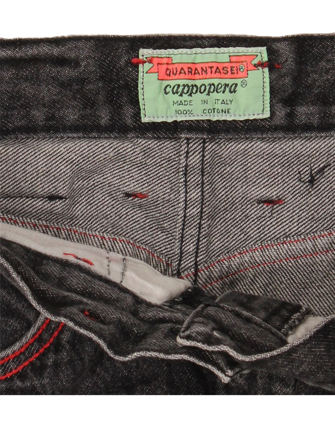 CAPPOPERA Womens High Waist Cropped Jeans W30 L25 Grey Cotton Vintage Cappopera and Second-Hand Cappopera from Messina Hembry 