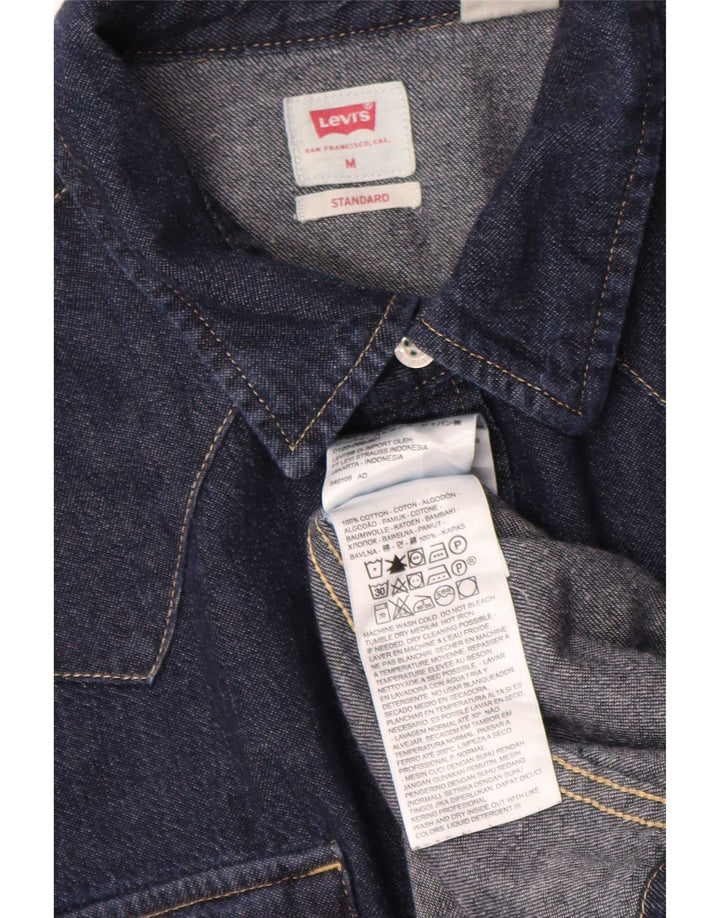 Levi's Herren-Jeanshemd mit Standard-Passform, mittelblau, klassisch