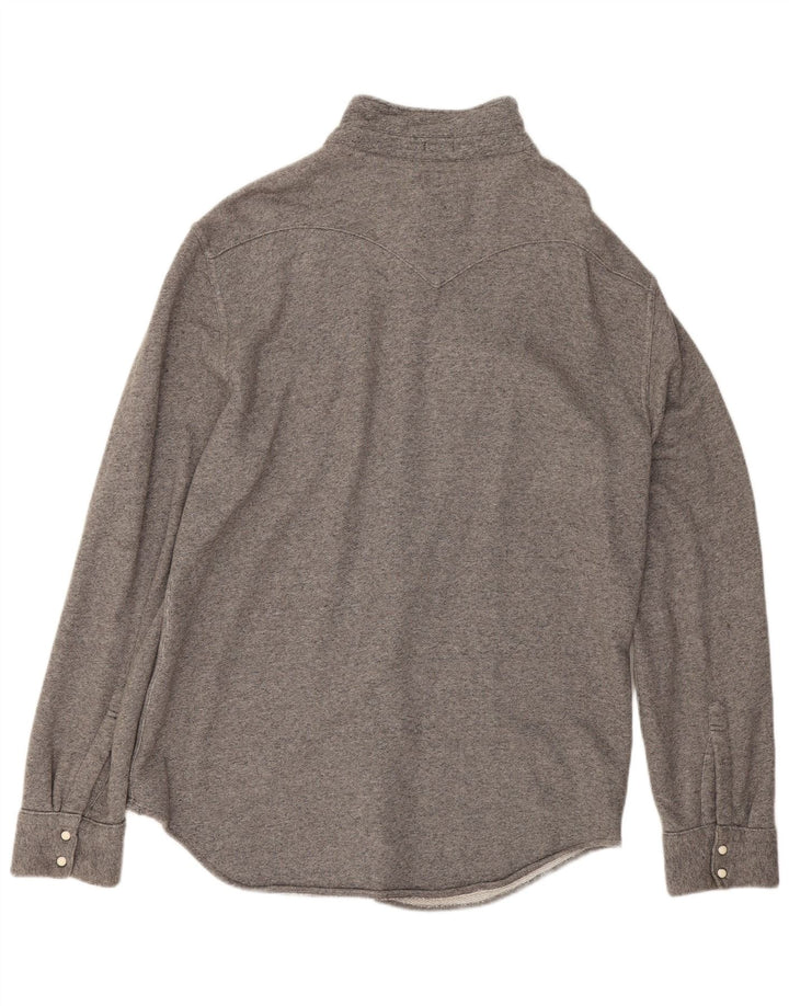 Levi's Herren-Flanellhemd 2XL aus grauer Baumwolle