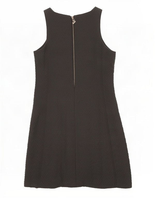 Desigual Damen Ärmelloses Etuikleid EU 36 Small Schwarz Geometrisch
