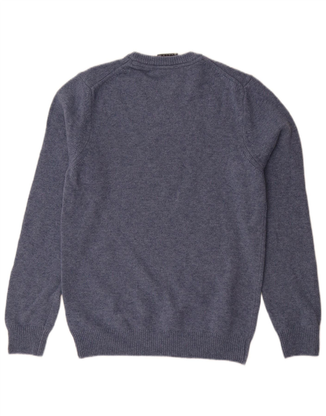 Lyle & Scott Herren-Pullover mit Rundhalsausschnitt, XS, blaue Wolle