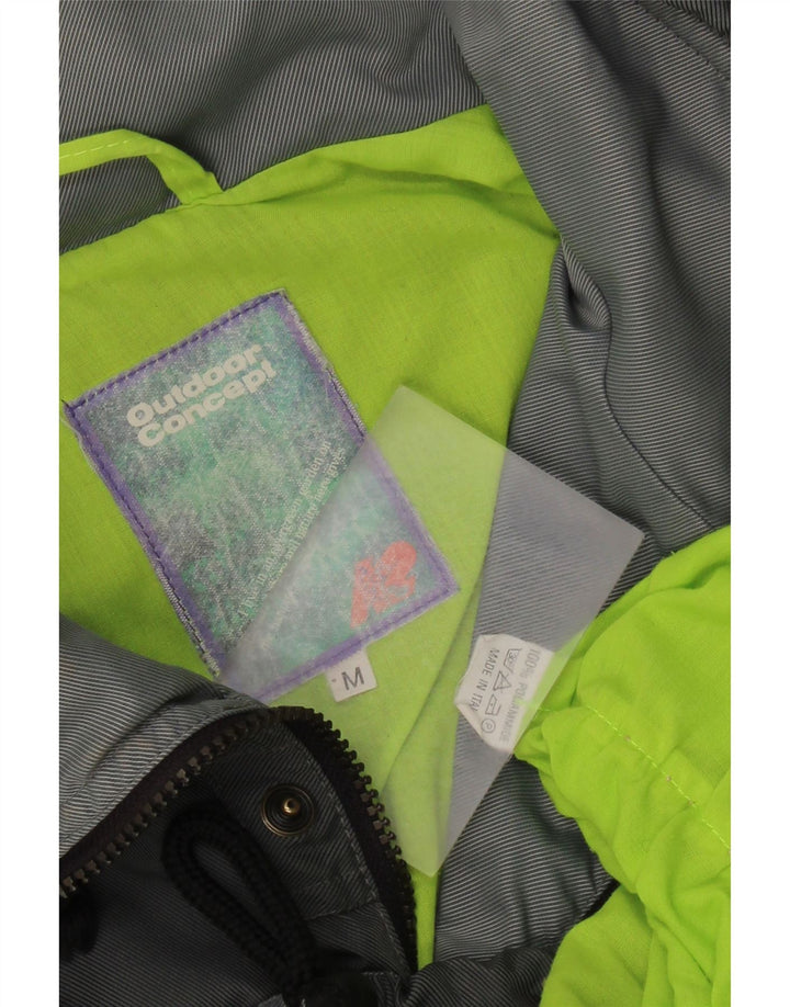 Vintage Herren Loose Fit Utility Jacke UK 38 Mittelgraues Polyamid