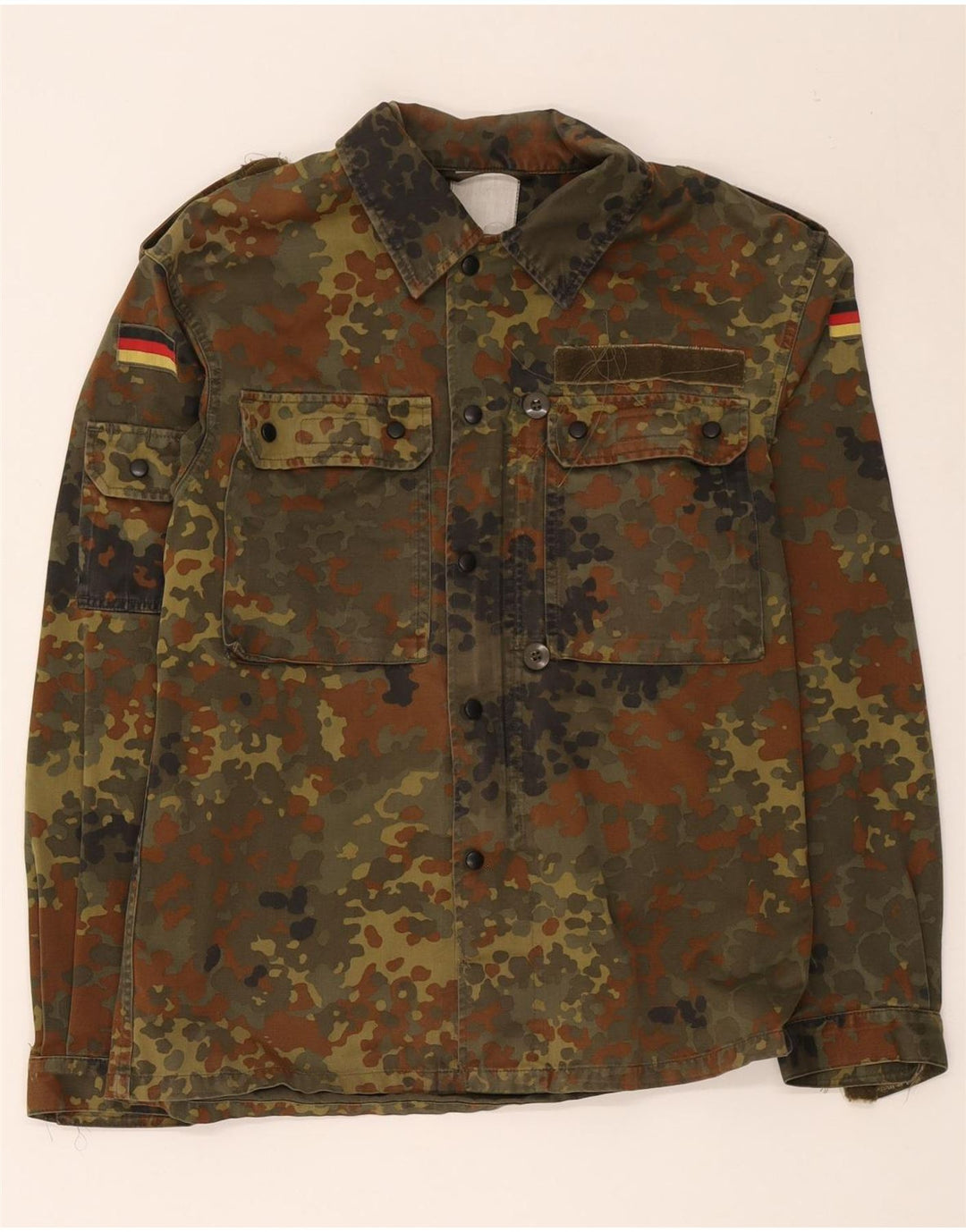 Vintage Herren Militärjacke UK 38 Medium Khaki Camouflage