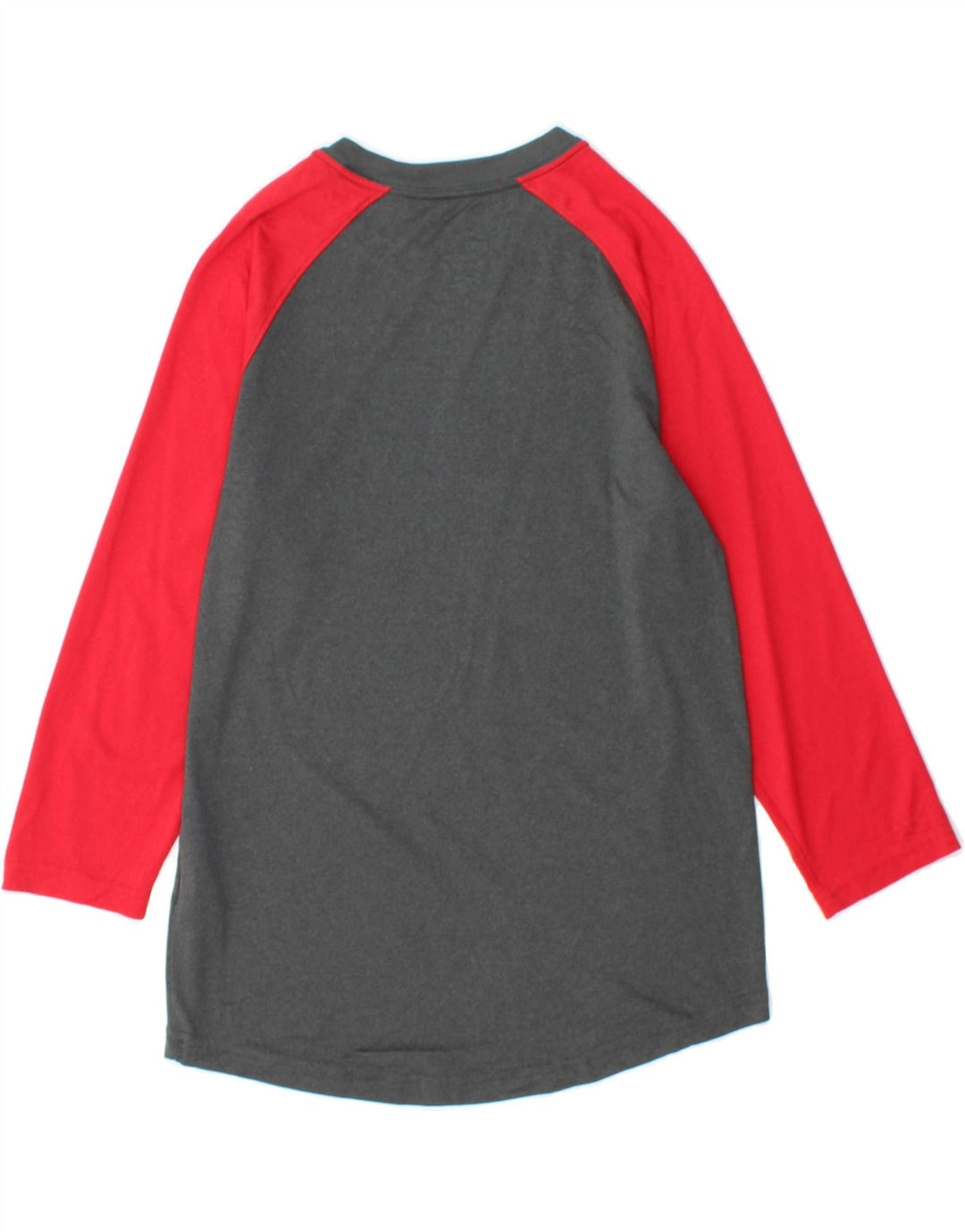 NIKE Boys Dri Fit Graphic Top Long Sleeve 13-14 Years Large  Grey Vintage Nike and Second-Hand Nike from Messina Hembry 