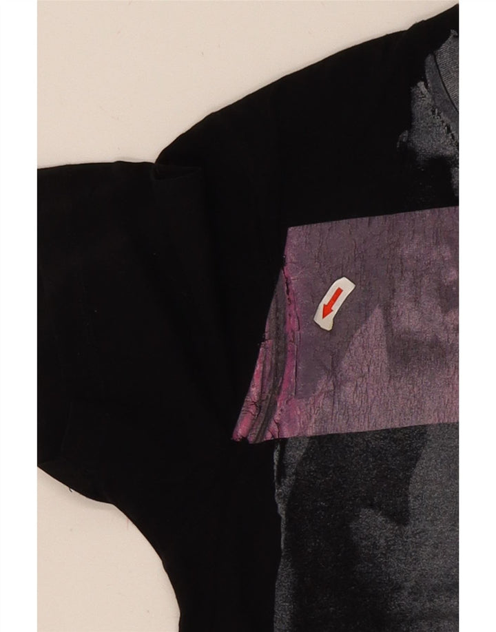 Guess Herren-T-Shirt mit Grafik, mittelschwarz, Baumwolle