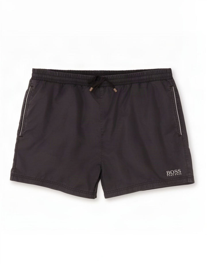 Hugo Boss Herren-Badeshorts, Größe L, Schwarz