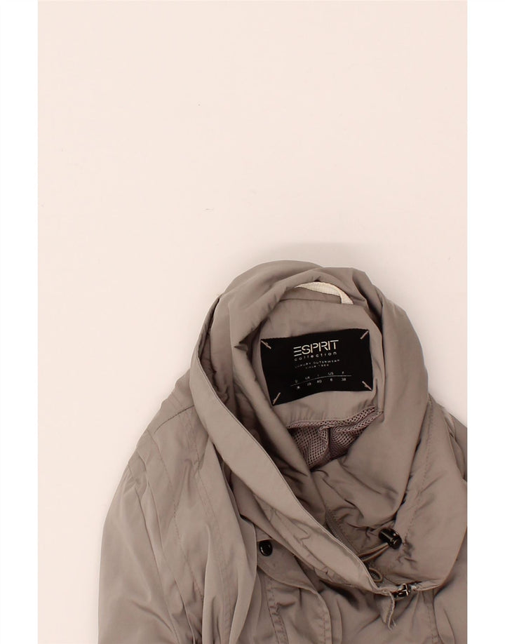 ESPRIT Womens Rain Jacket UK 10 Small Grey Polyester Vintage Esprit and Second-Hand Esprit from Messina Hembry 
