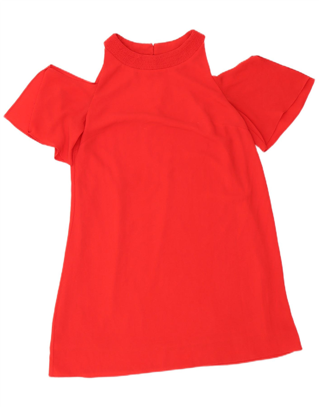 Schulterfreies Kleid für Damen von Zara, Gr. 10, Größe S, Rot