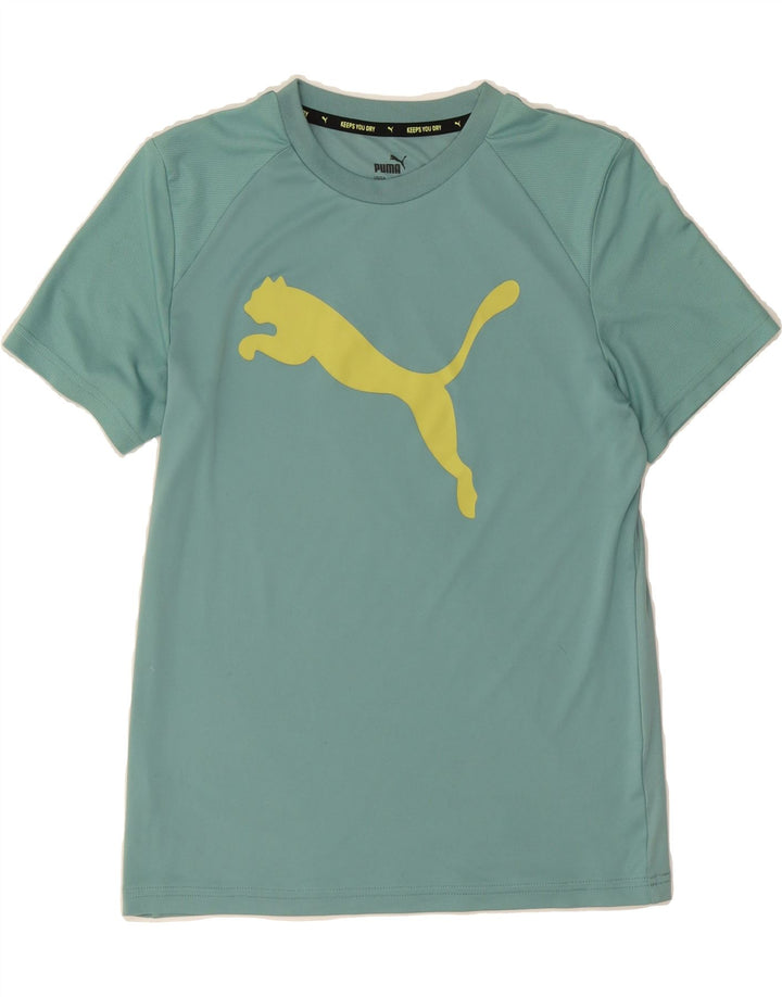 PUMA Boys Graphic T-Shirt Top 13-14 Years Turquoise Vintage Puma and Second-Hand Puma from Messina Hembry 