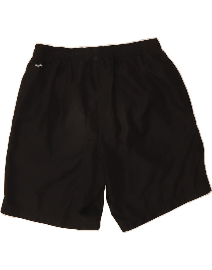 REEBOK Mens Sport Shorts Medium Black Polyester Vintage Reebok and Second-Hand Reebok from Messina Hembry 