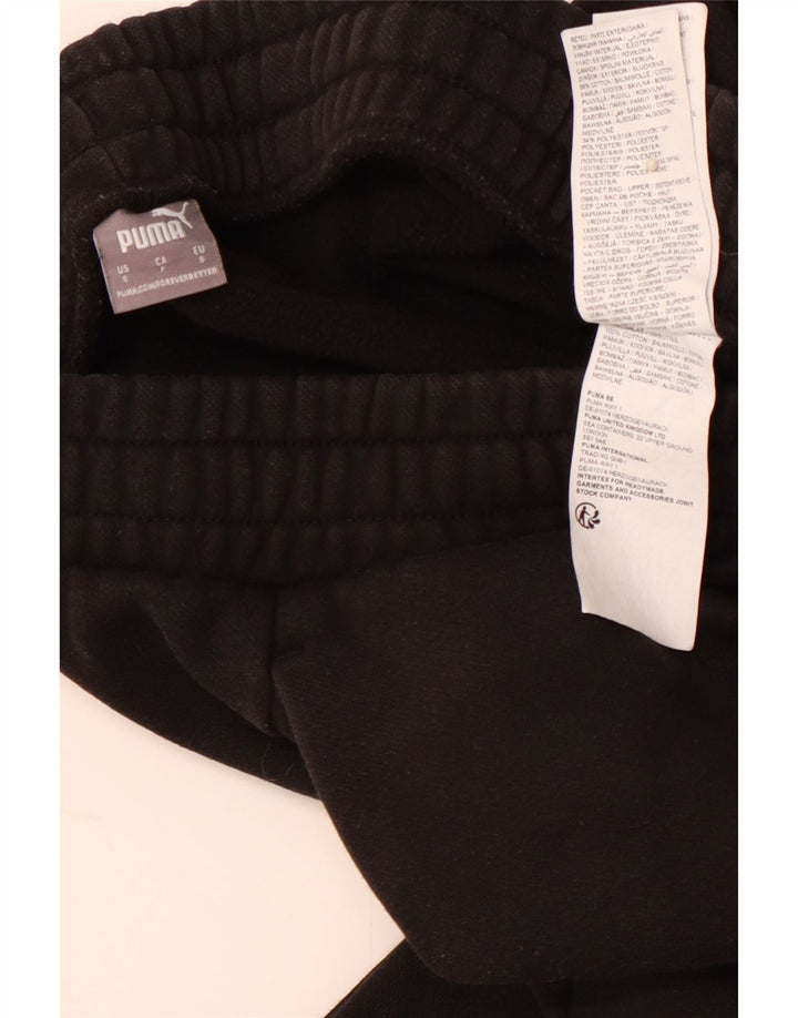 PUMA Herren-Trainingshose, Größe S, schwarze Baumwolle
