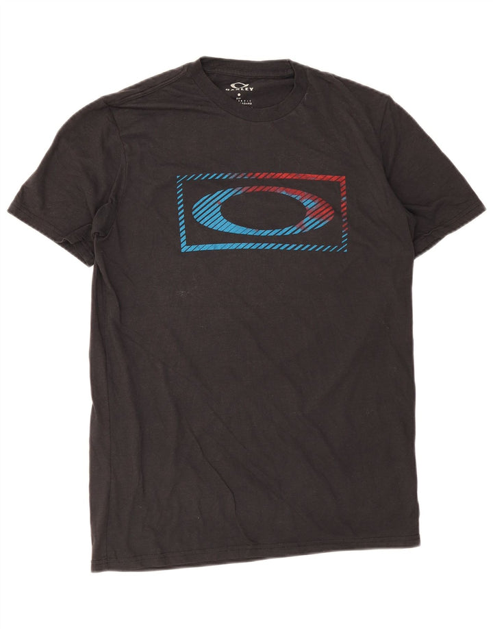 Oakley Herren-T-Shirt mit normaler Passform, Grafik, Größe S, Schwarz