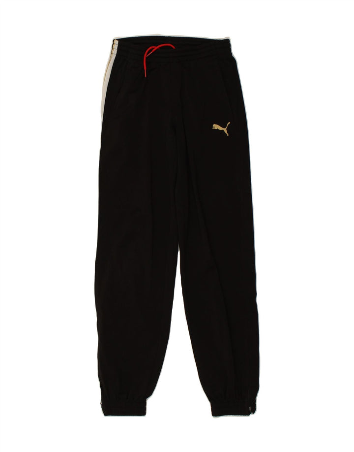 PUMA Boys Tracksuit Trousers Joggers 11-12 Years Black | Vintage Puma | Thrift | Second-Hand Puma | Used Clothing | Messina Hembry 