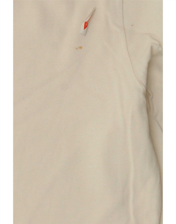 Lacoste Damen Langarm-Poloshirt, Größe 44, groß, Weiß