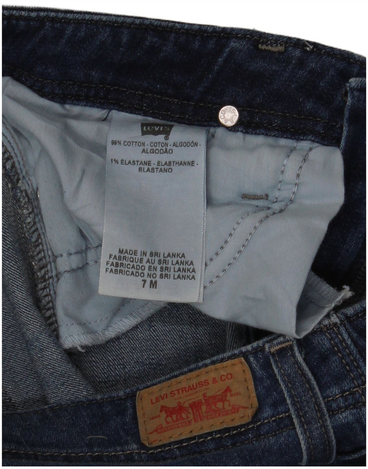 Levi's Damen Flared Jeans US 7 Medium W30 L34 Blaue Baumwolle