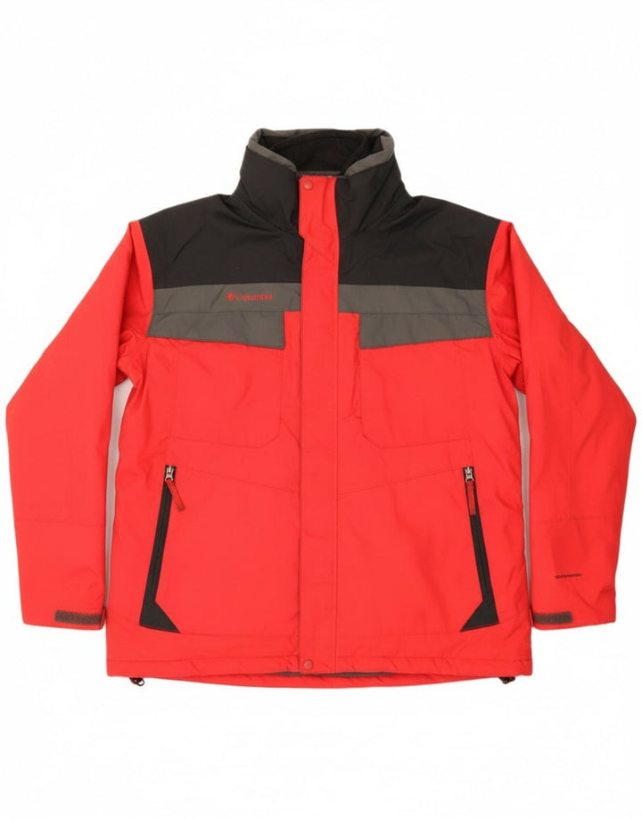 Columbia Herren Interchange Windjacke UK 42 XL Rot Farbblock