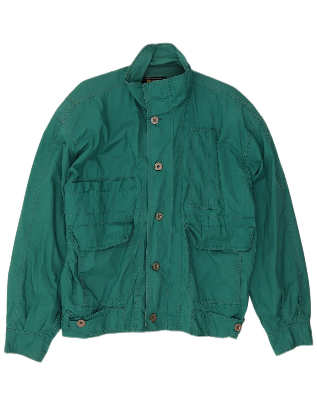 POP 84 Herren-Utility-Jacke, UK 38, mittelgrüne Baumwolle