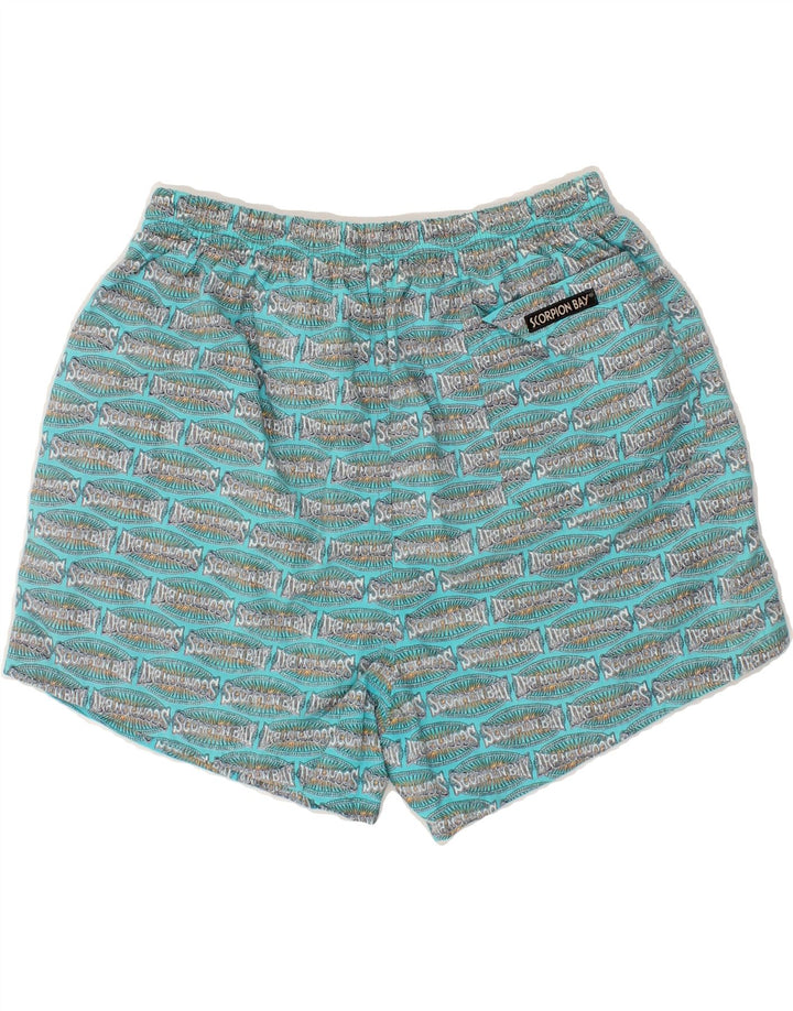 SCORPION BAY Mens Graphic Sport Shorts Medium Blue Vintage Scorpion Bay and Second-Hand Scorpion Bay from Messina Hembry 