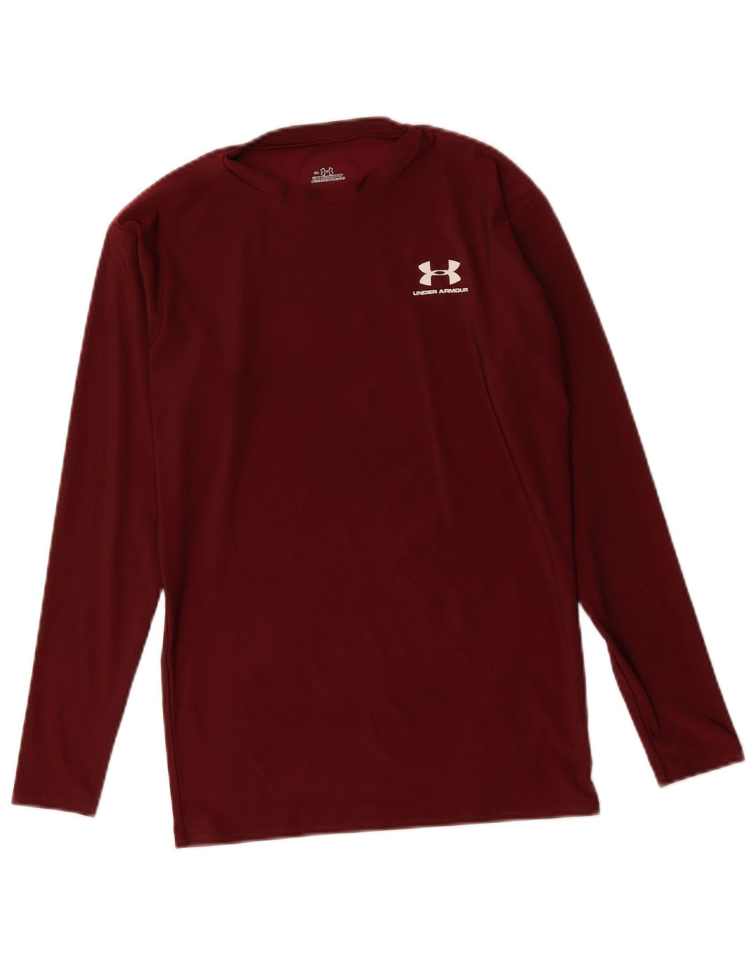 UNDER ARMOUR Damen Top Langarm UK 18 XL Burgund Polyester