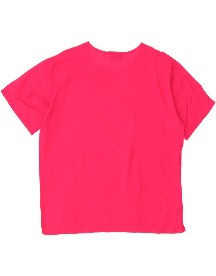 VINTAGE Womens Blouse Top IT 48 XL Pink Cotton Vintage Vintage and Second-Hand Vintage from Messina Hembry 
