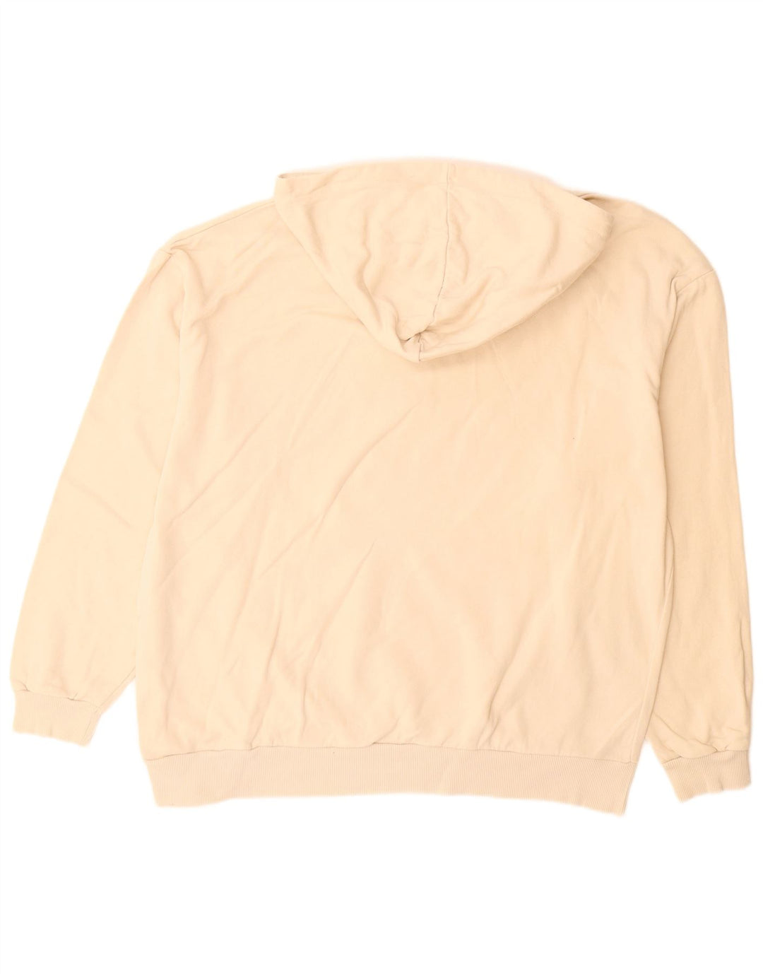 ASOS Herren-Pullover mit grafischem Kapuzenpullover, groß, beige Baumwolle