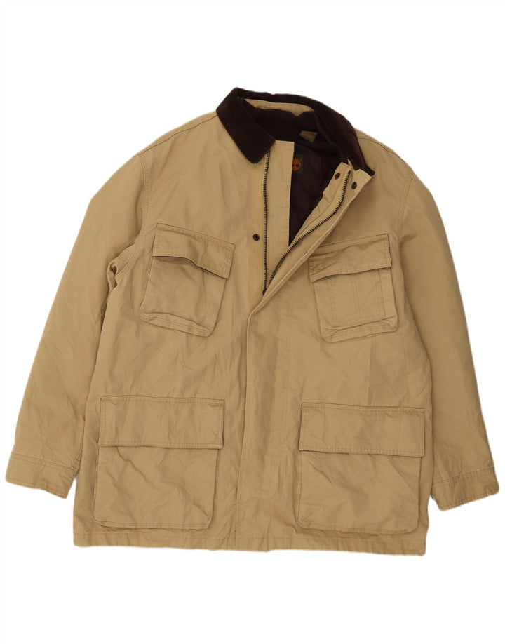 Timberland Herren Windjacke UK 42 XL Beige Nylon