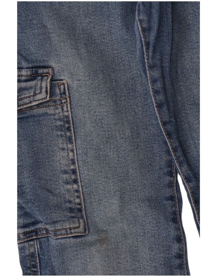 Zara Mädchen Cargo Bootcut Jeans 9–10 Jahre W26 L25 Blau