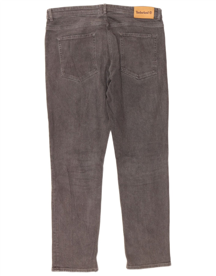Timberland Herren Stretch Slim Jeans W38 L32 Graue Baumwolle