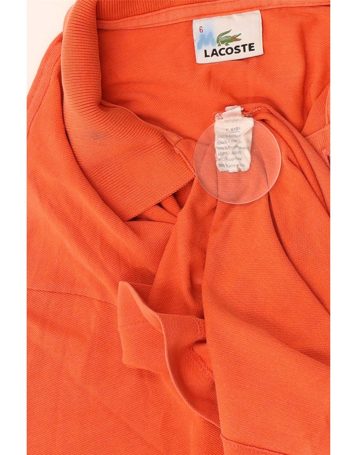 Lacoste Herren Poloshirt Größe 6 XL Orange Baumwolle
