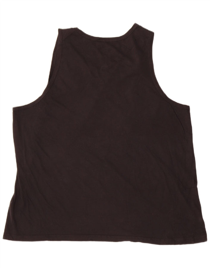 Nike Herren Weste Top 2XL Schwarz Baumwolle