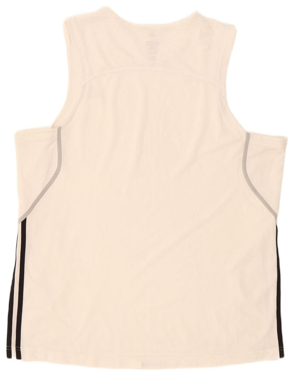 Adidas Herren Weste Top XL Weiß Polyester