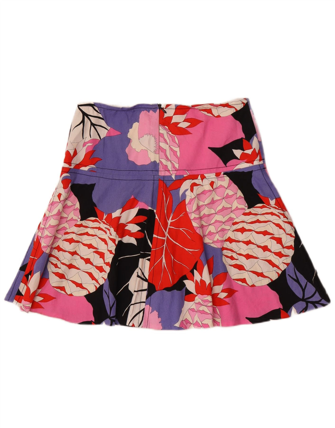 Pinko Damen Minirock UK 8 Small W30 Mehrfarbig geblümt