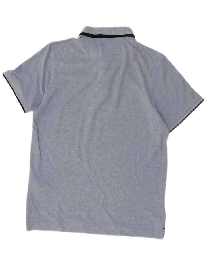 Jack & Jones Herren-Poloshirt, große blaue Baumwolle