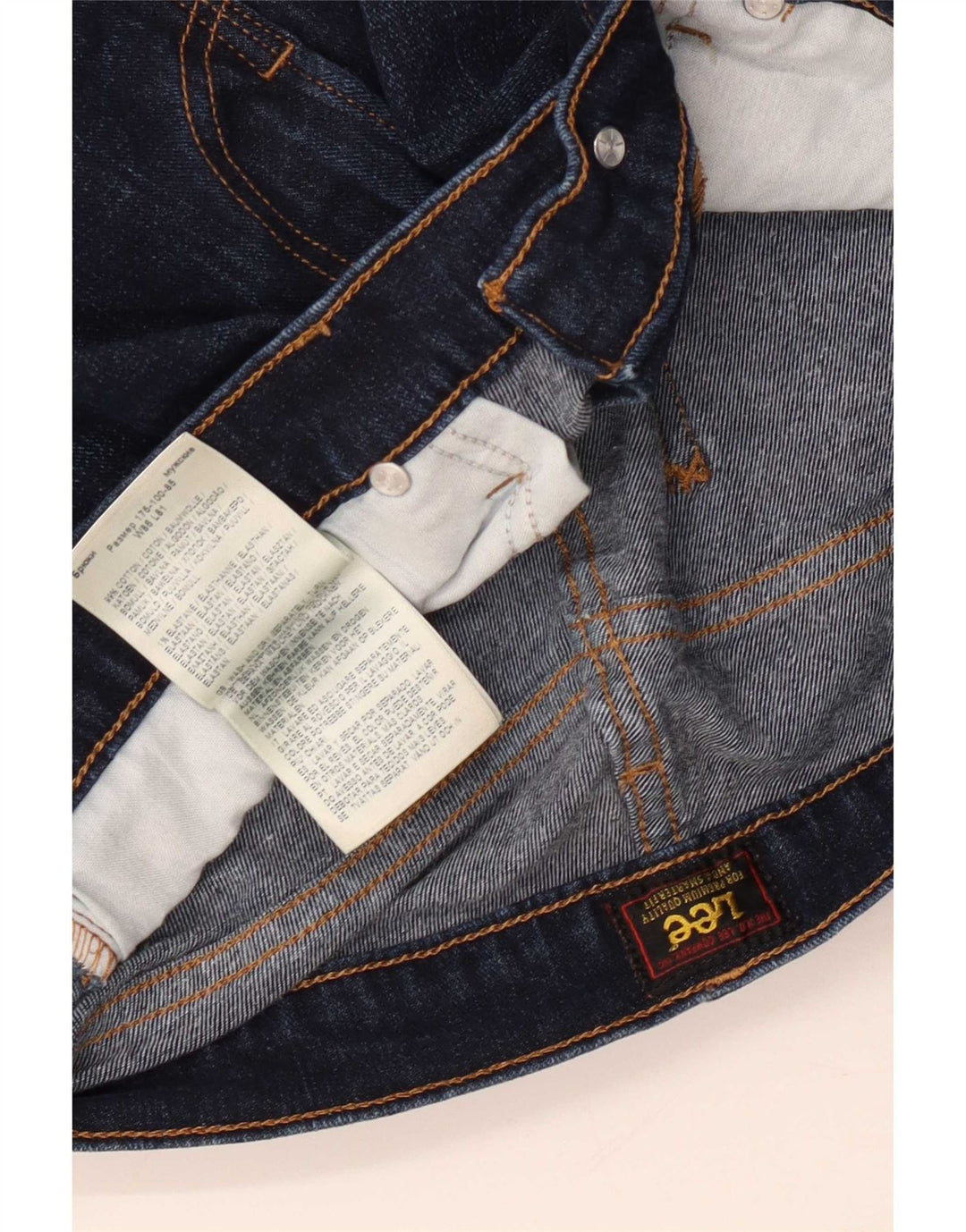 Lee Herren Austin Tapered Jeans W34 L32 Marineblau Baumwolle