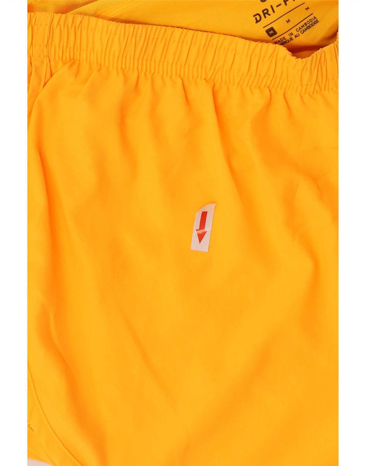 Nike Damen Dri Fit Sport Shorts UK 14 Mittelorange Polyester