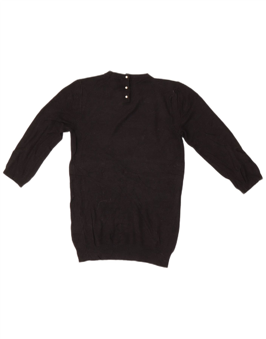 Zara Damen-Pullover mit Rundhalsausschnitt, Gr. 8, Schwarz