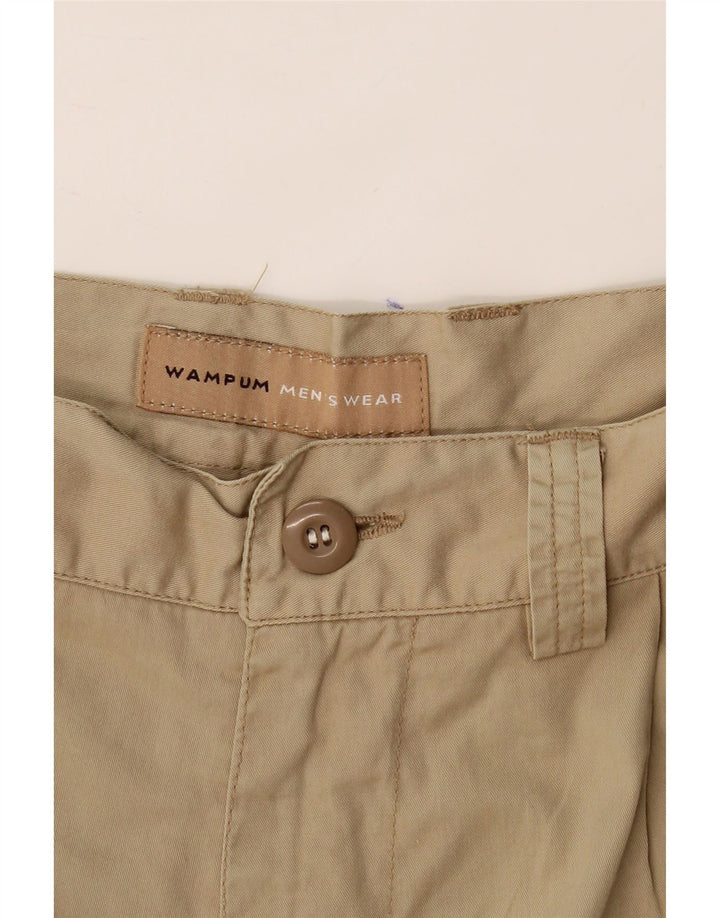 WAMPUM Mens Chino Shorts IT 49 Medium W36  Beige Cotton Vintage Wampum and Second-Hand Wampum from Messina Hembry 
