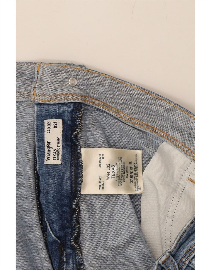 WRANGLER Damen Texas Straight Jeans W44 L32 Blaue Baumwolle